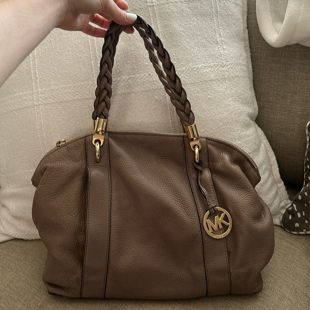 Michael Kors NAOMI LG bowling satchel leather